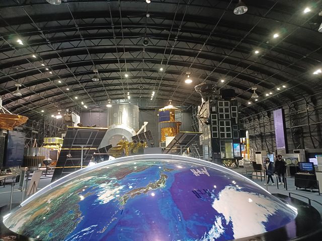 JAXA 筑波宇宙センター 展示コーナーの様子（4）