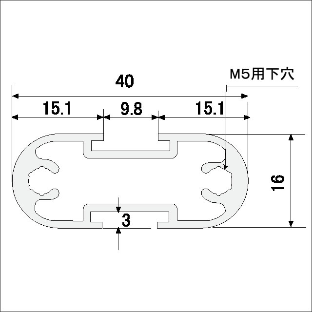 両丸（SAF33）断面図