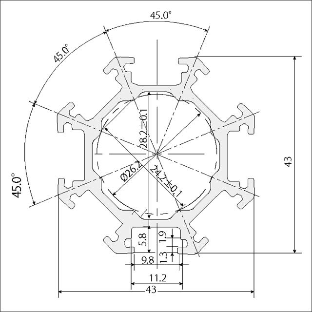 八角43-2（SAF78)断面図