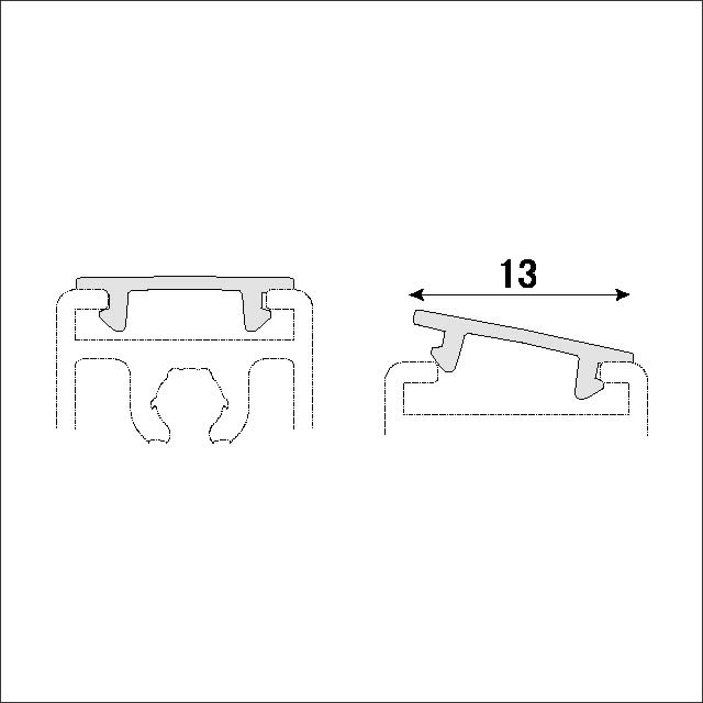 溝カバー断面図