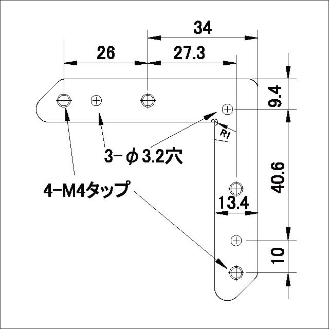 Lプレート断面図