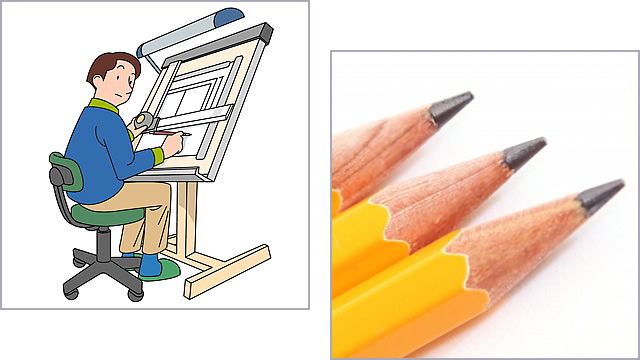 最初は紙と鉛筆だけ、工場の一角に製図版を置いてのスタートでした。