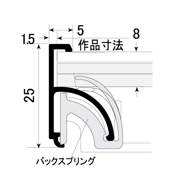 フォトマット G/UV 断面図